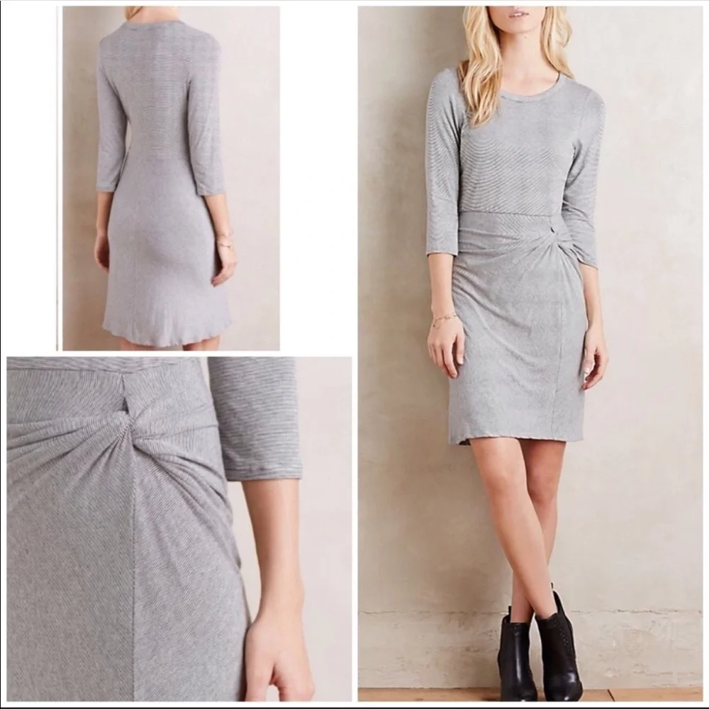 Anthropologie Fitted Soft Jersey Dress NWT Size L - Picture 1 of 8